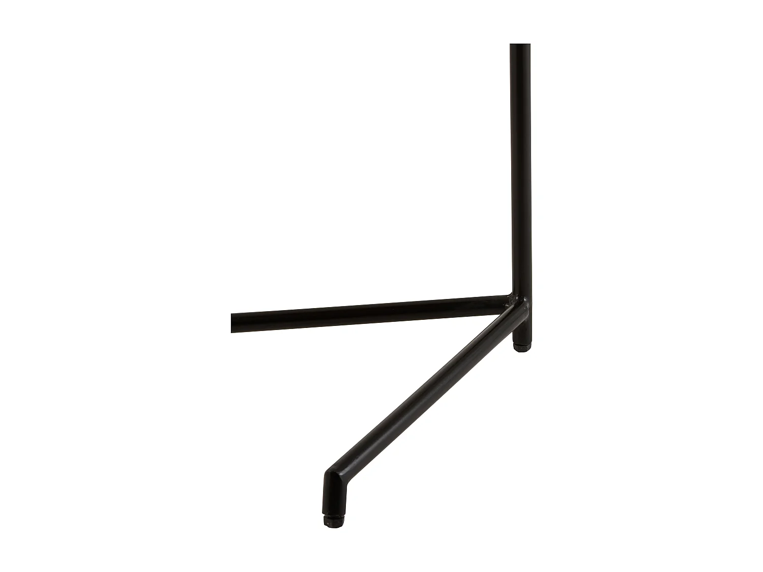 Table d'Appoint Design "Bistro" 65cm Noir & Naturel