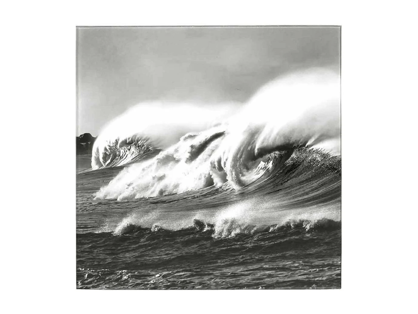 Table d'Appoint Design "Vagues" 41cm Noir