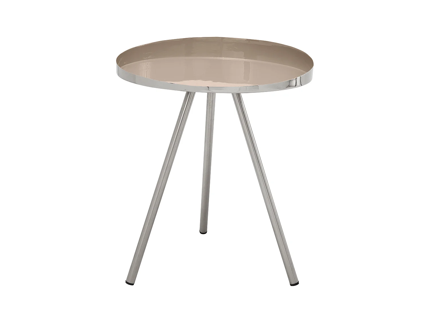 Table d'Appoint Design "Morrison" 48cm Taupe