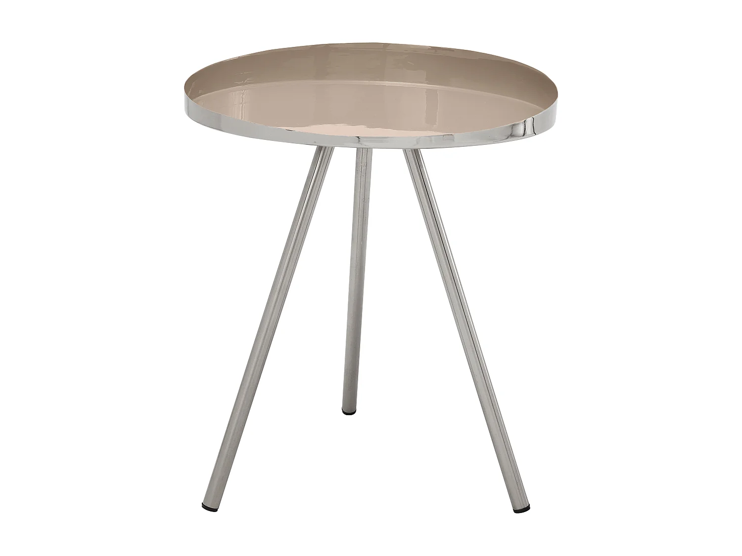Table d'Appoint Design "Morrison" 48cm Taupe