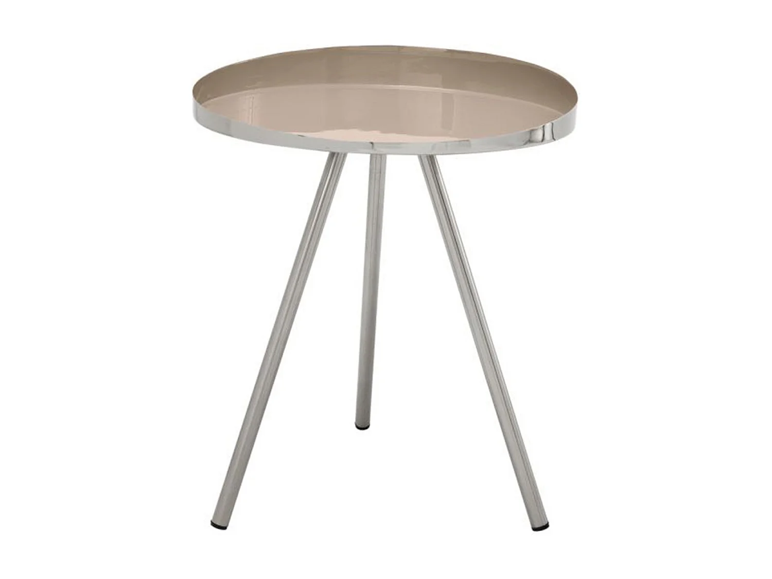 Table d'Appoint Design "Morrison" 48cm Taupe