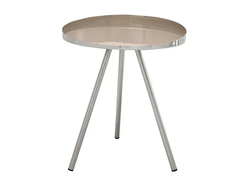 Table d'Appoint Design "Morrison" 48cm Taupe