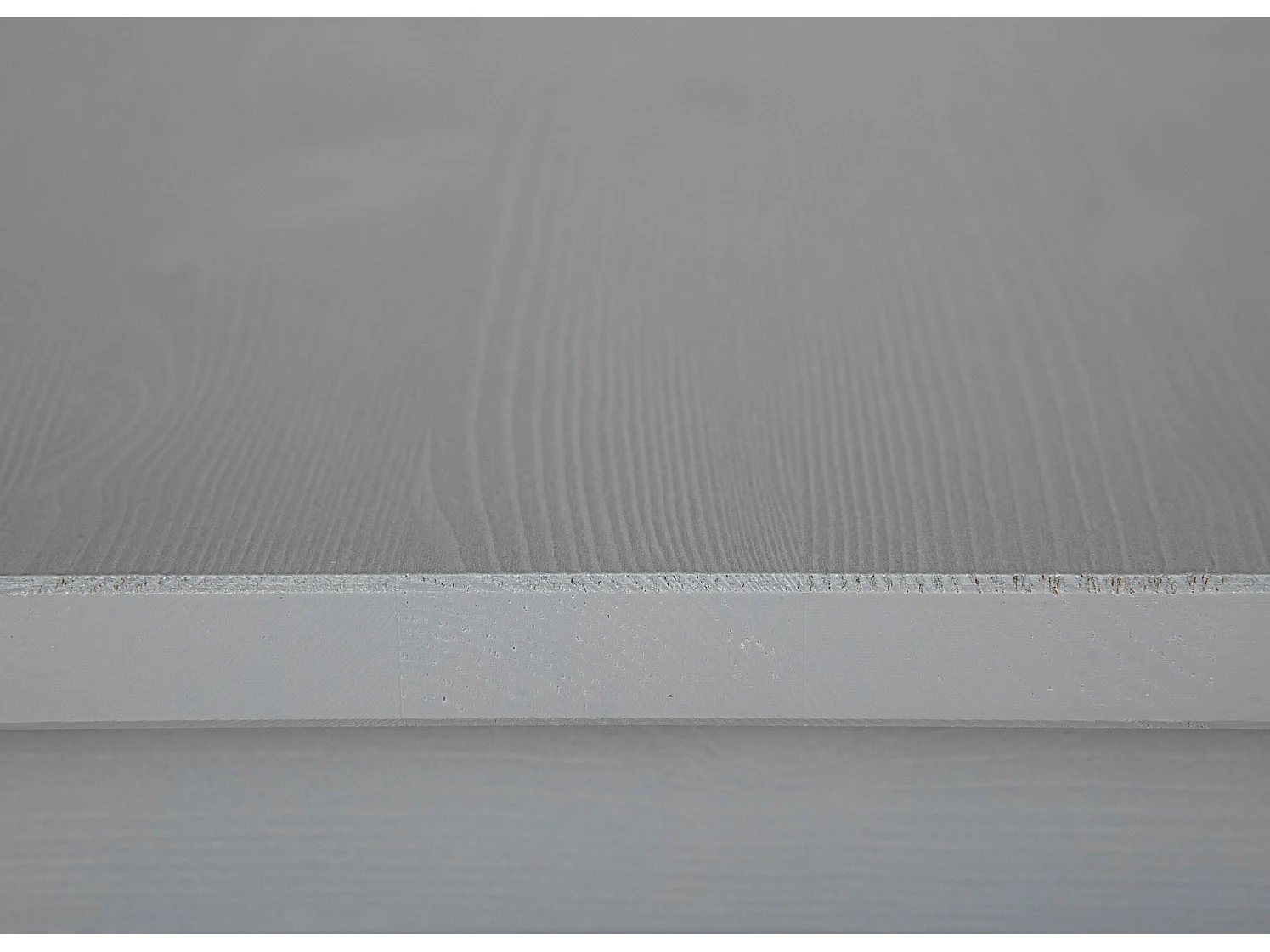 Table d'Appoint en Bois Massif "Nina" 55cm Gris Laqué