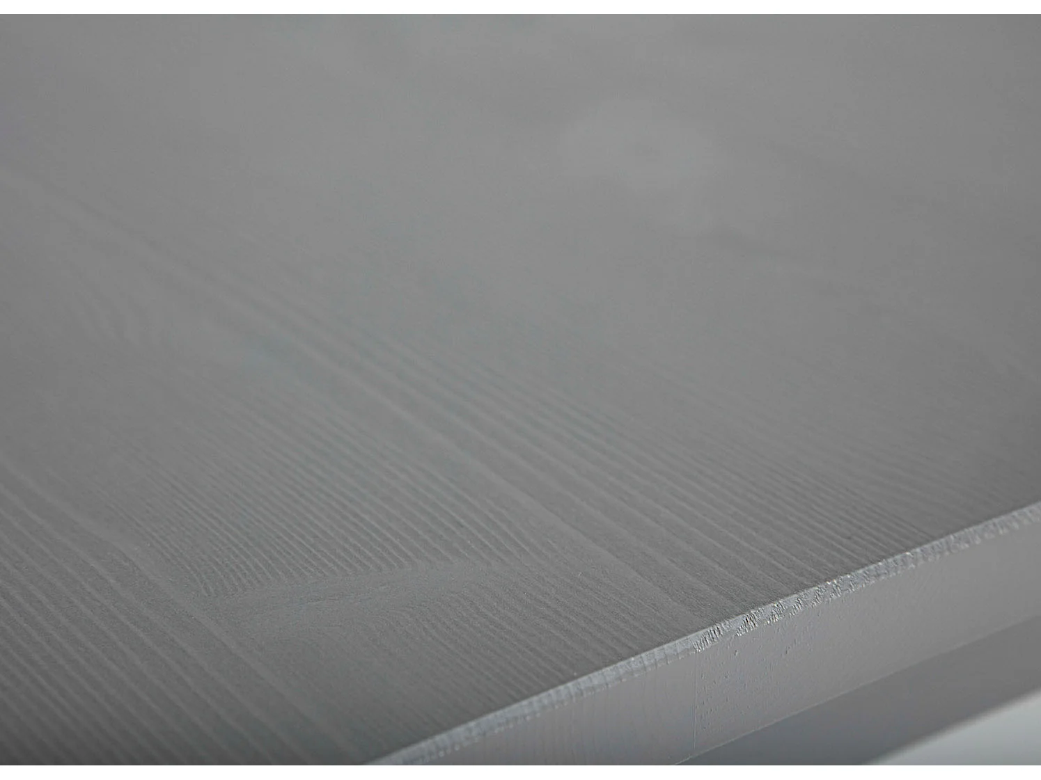 Table d'Appoint en Bois Massif "Nina" 55cm Gris Laqué