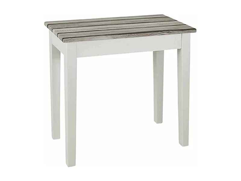 Table d'Appoint Vintage "Maritimo" 56cm Blanc