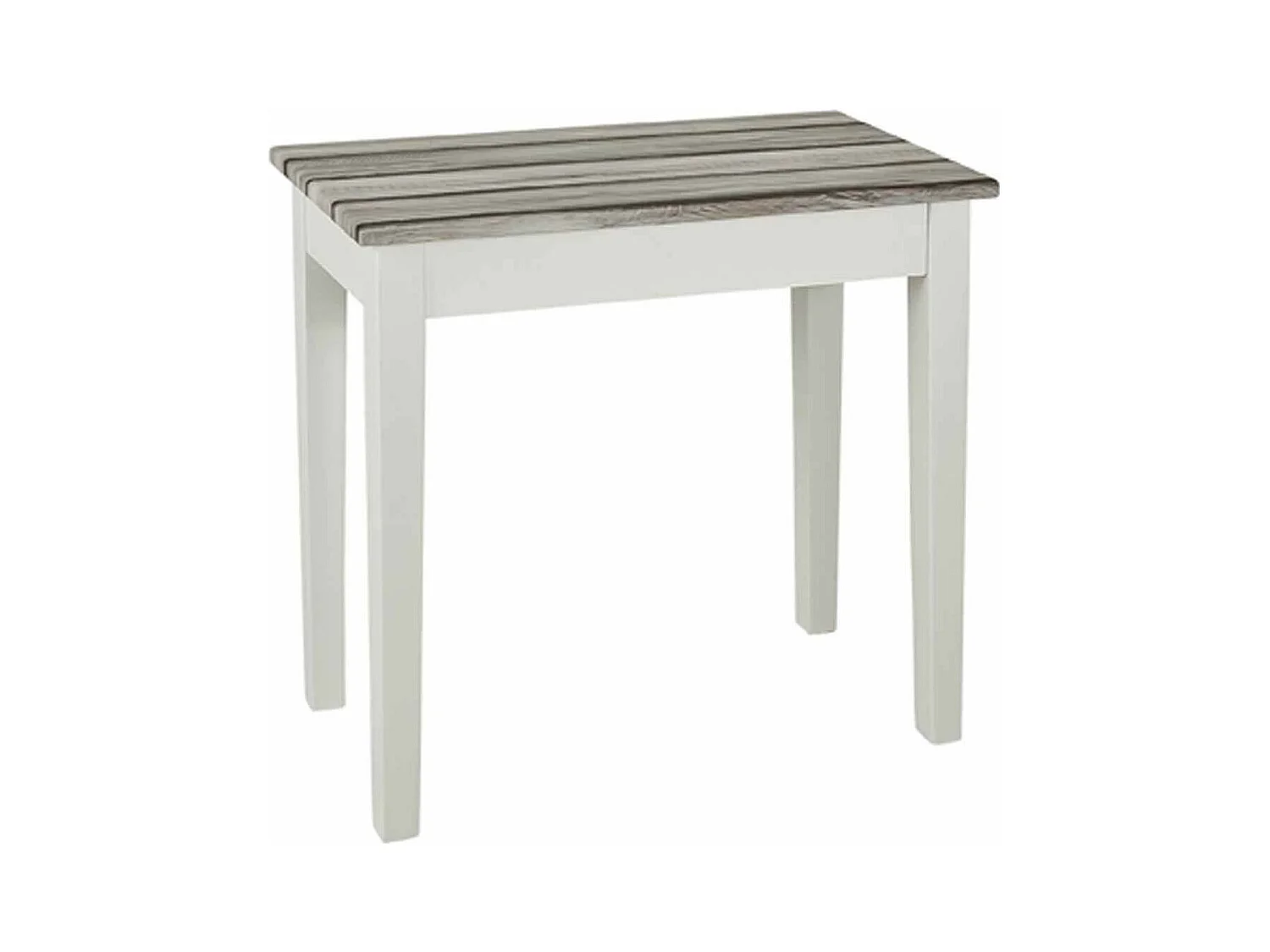 Table d'Appoint Vintage "Maritimo" 56cm Blanc