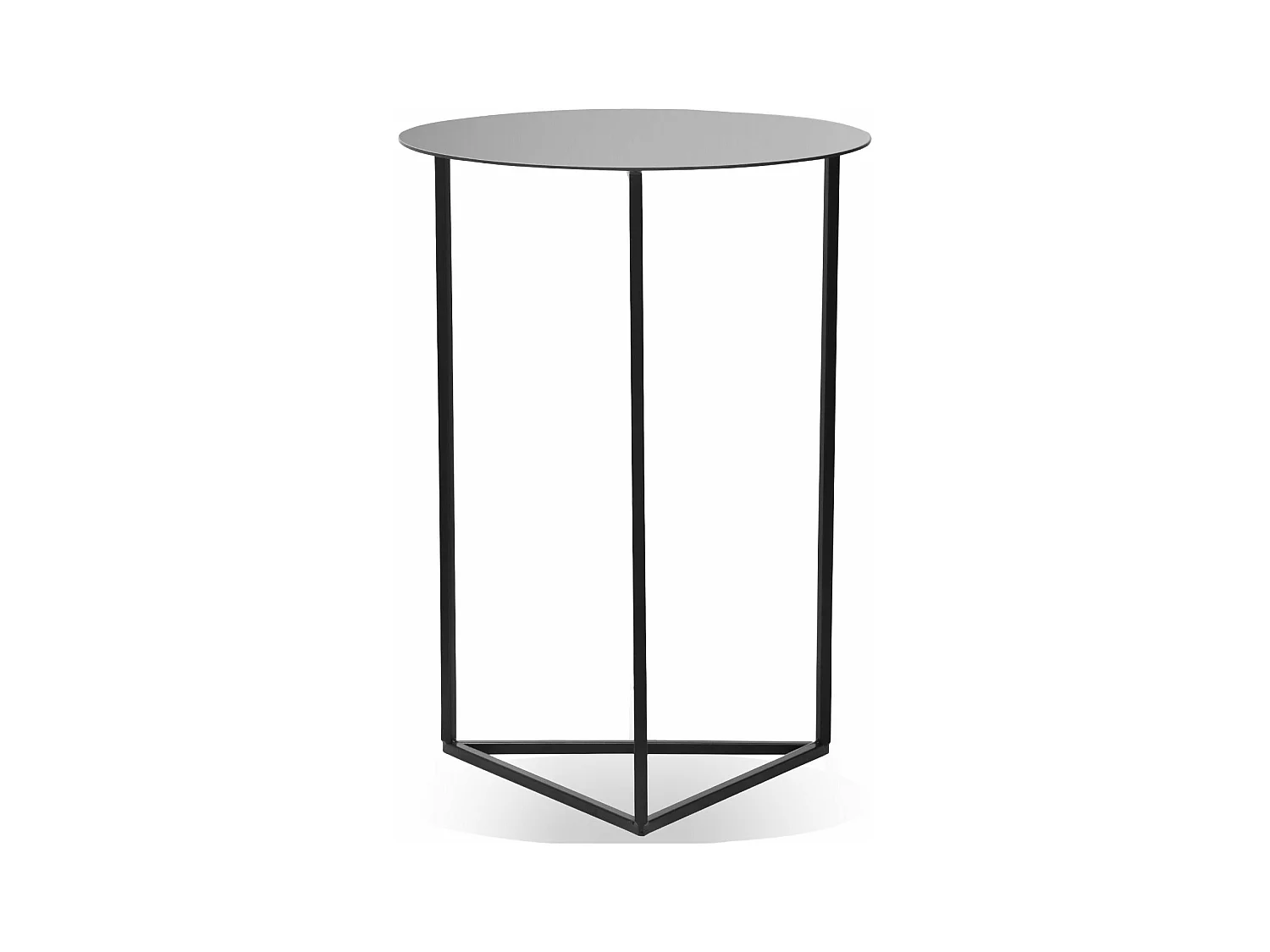 Table d'Appoint Design "Zeliana" 79cm Noir