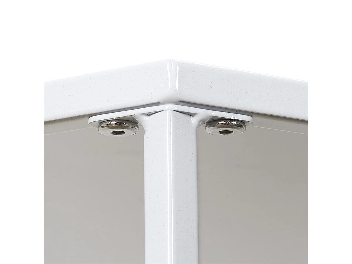 Lot de 3 Sellettes Gigognes "Métal" 90cm Blanc