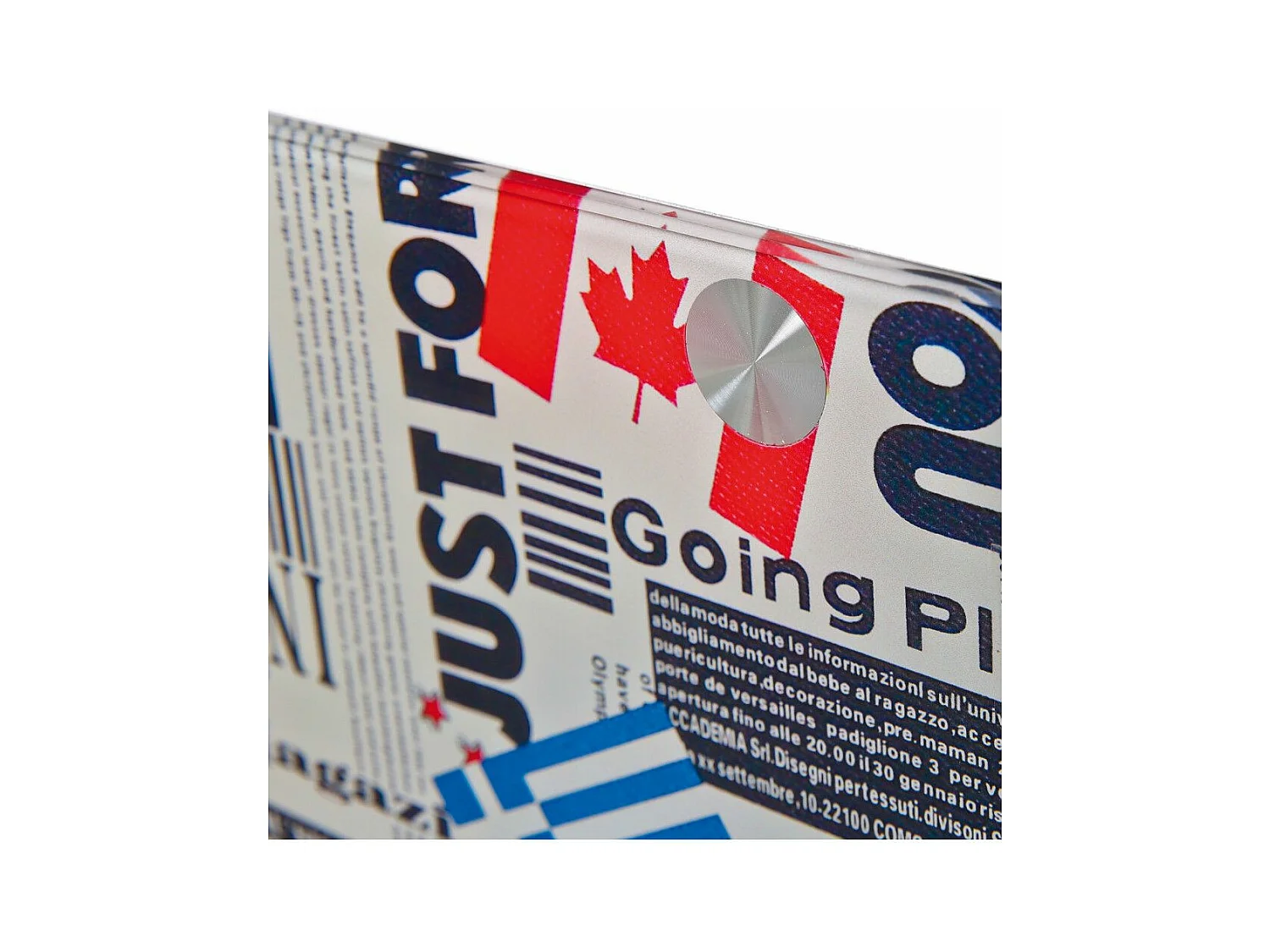 Table d'Appoint Design Verre "Ottawa" 46cm Blanc