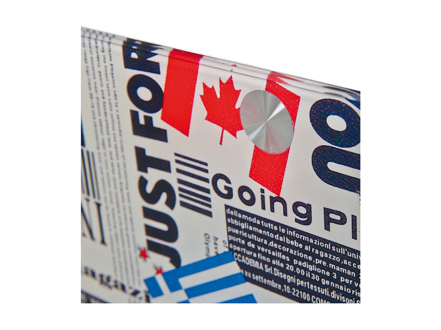 Table d'Appoint Design Verre "Ottawa" 46cm Blanc