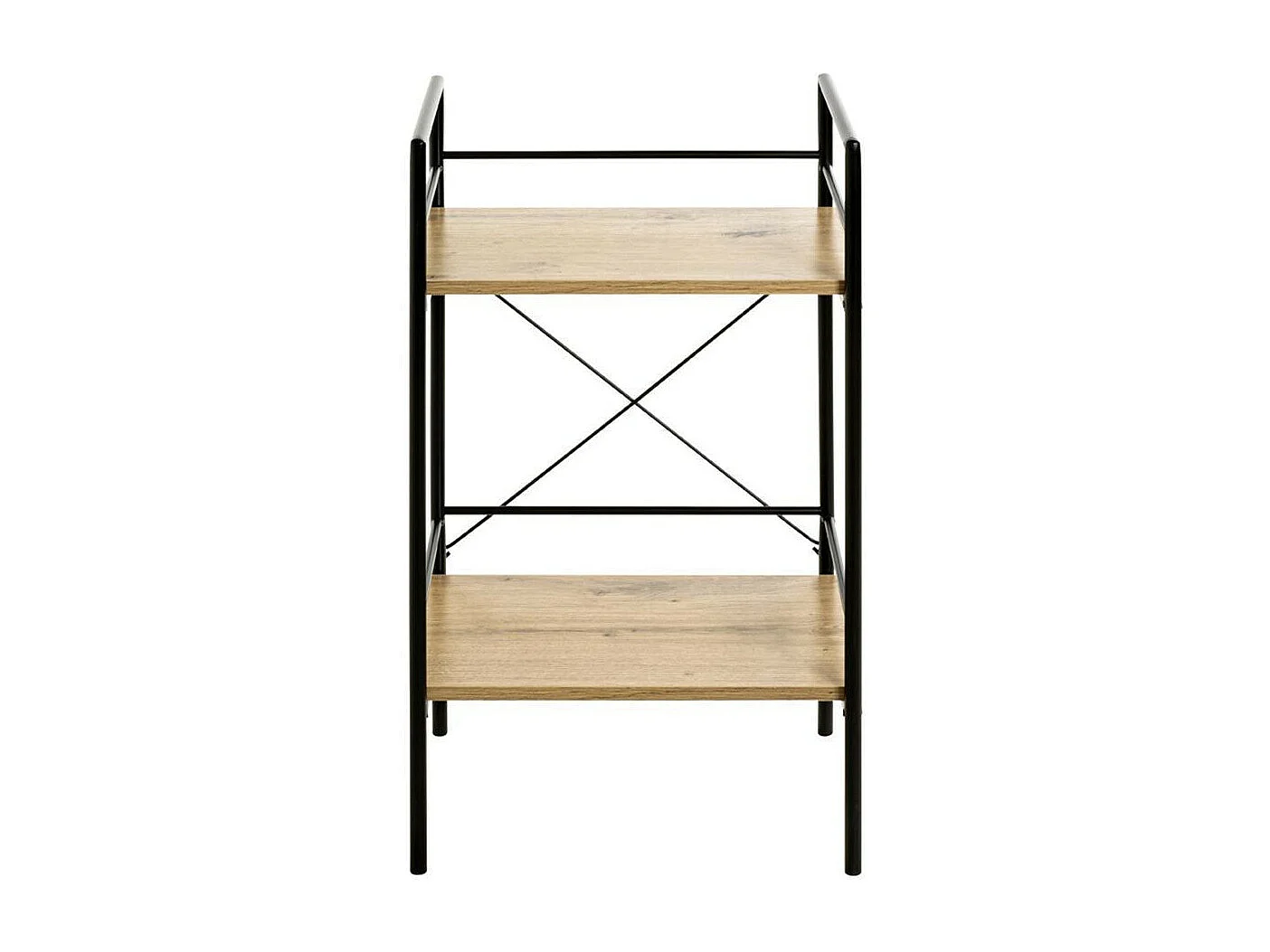 Table d'Appoint 2 Niveaux "Fidelo" 62cm Chêne