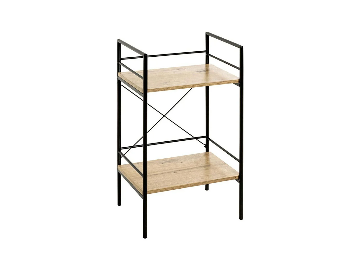 Table d'Appoint 2 Niveaux "Fidelo" 62cm Chêne