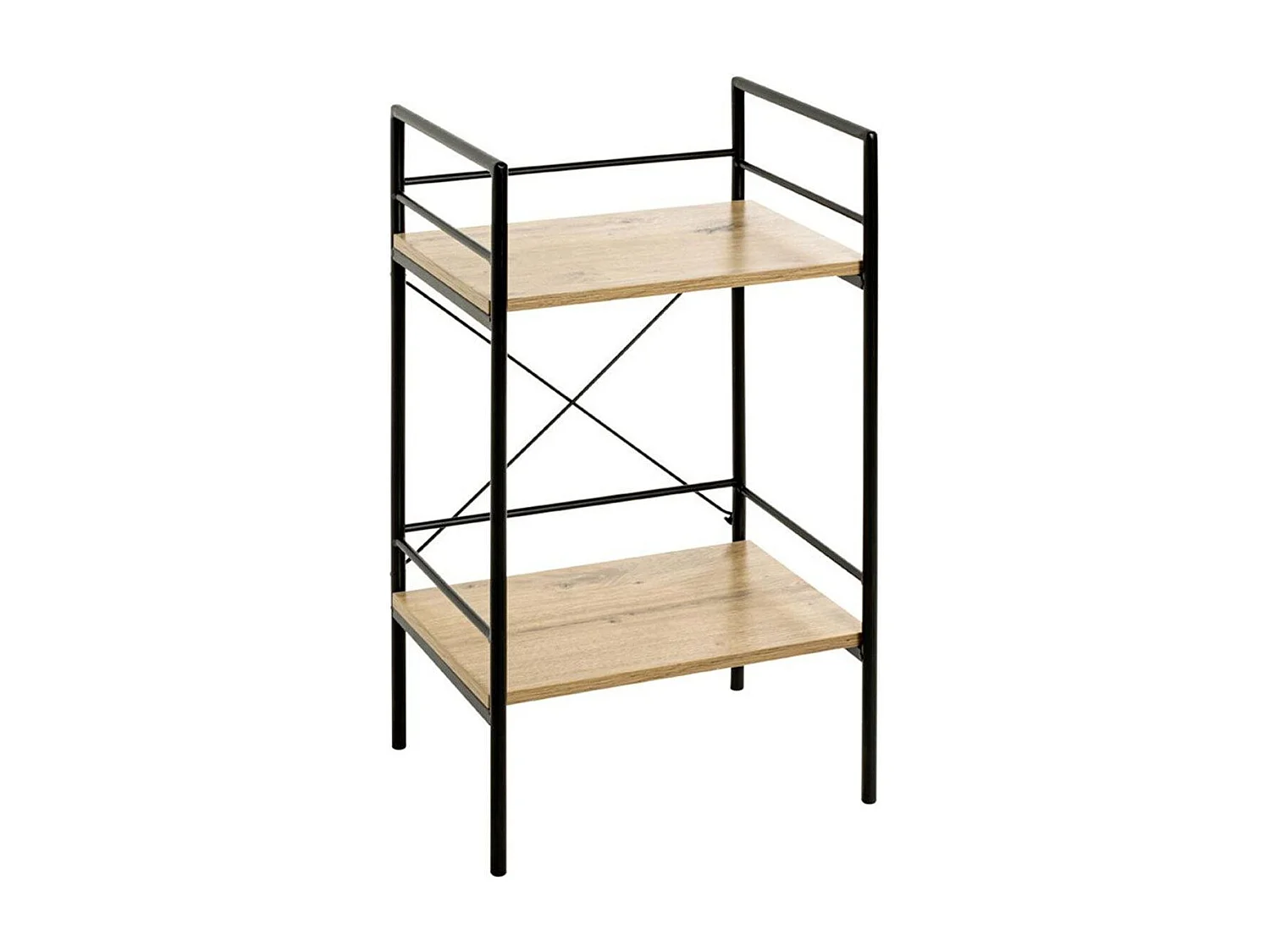 Table d'Appoint 2 Niveaux "Fidelo" 62cm Chêne