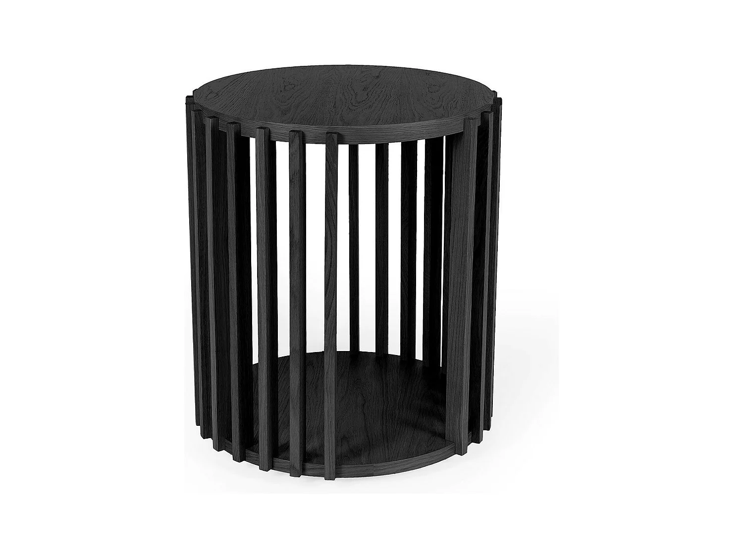 Table d'Appoint Design "Drume" 58cm Noir