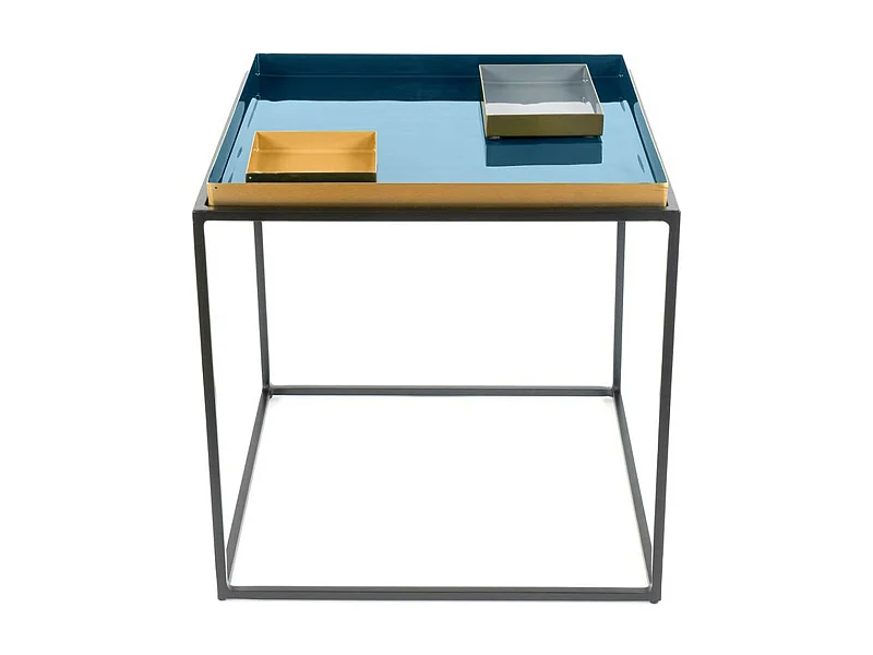Table d'Appoint Design "Famosa" 40cm Bleu