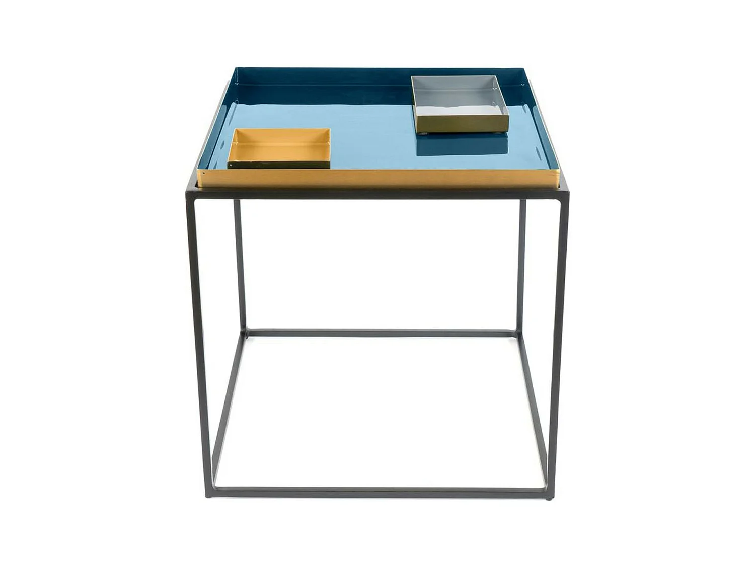 Table d'Appoint Design "Famosa" 40cm Bleu