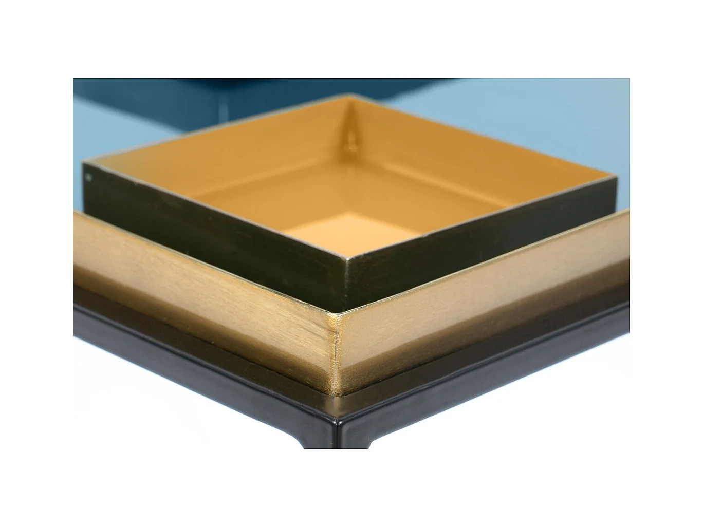 Table d'Appoint Design "Famosa" 40cm Bleu