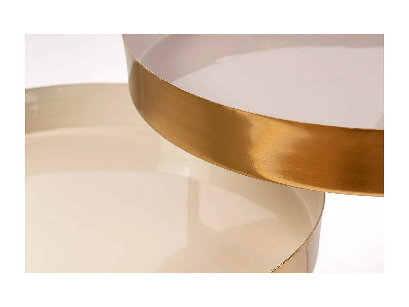 Lot de 3 Tables d'Appoint "Morrison" 96cm Crème