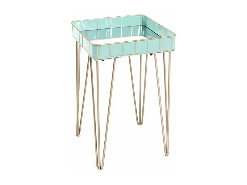 Table d'Appoint Déco "Andrés" 56cm Turquoise