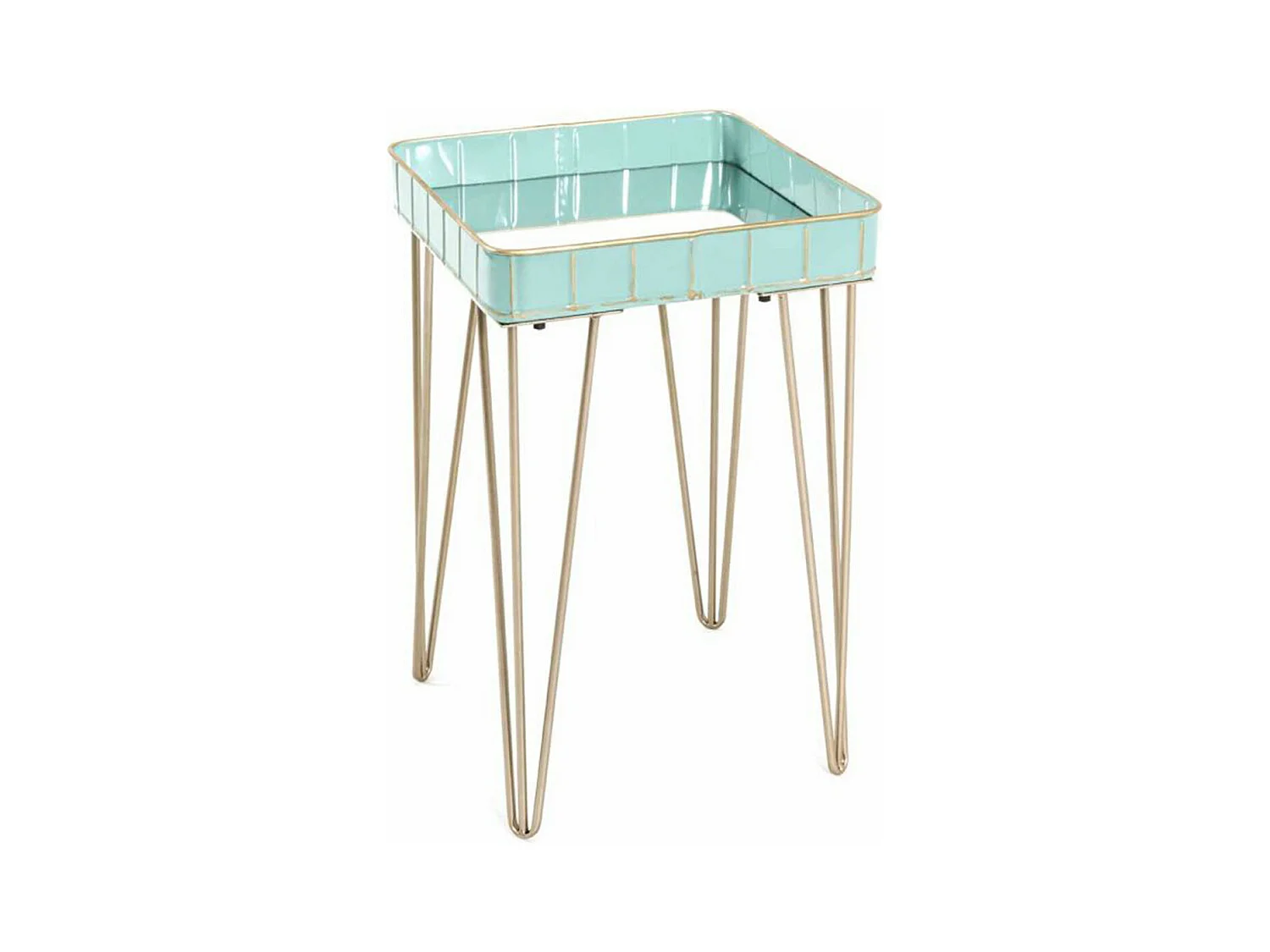 Table d'Appoint Déco "Andrés" 56cm Turquoise