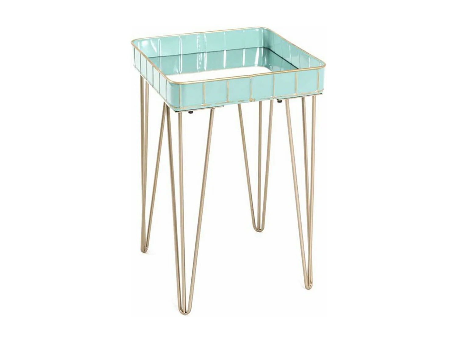 Table d'Appoint Déco "Andrés" 56cm Turquoise