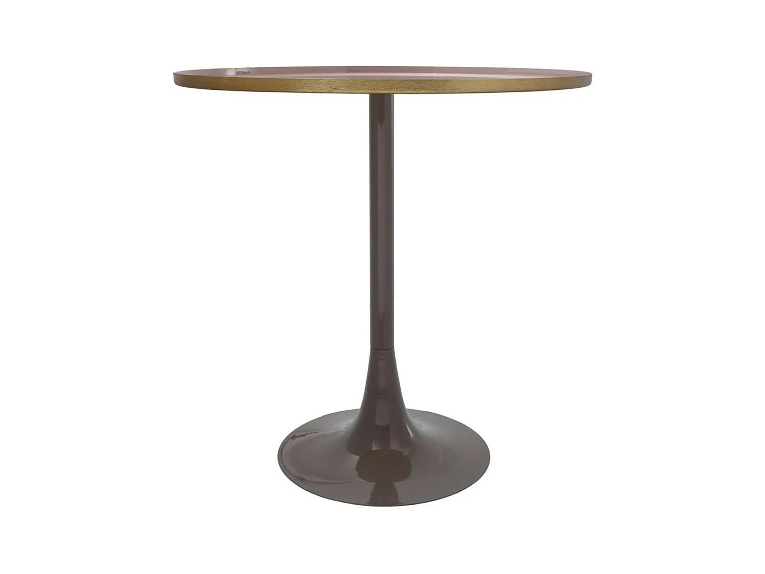 Table d'Appoint Design "Tami" 51cm Vieux Rose & Gris