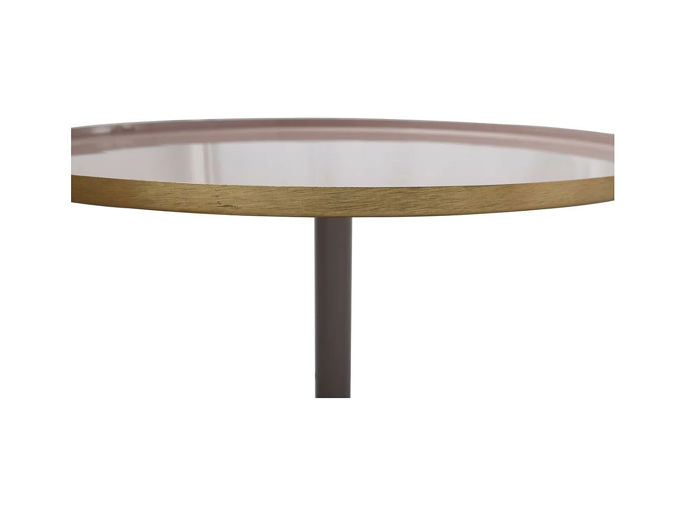 Table d'Appoint Design "Tami" 51cm Vieux Rose & Gris