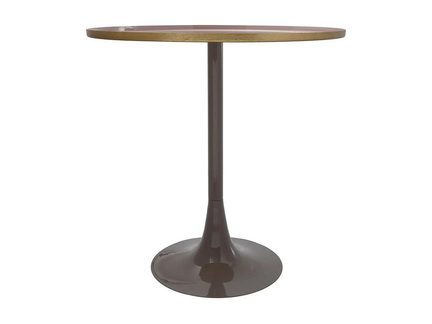 Table d'Appoint Design "Tami" 51cm Vieux Rose & Gris
