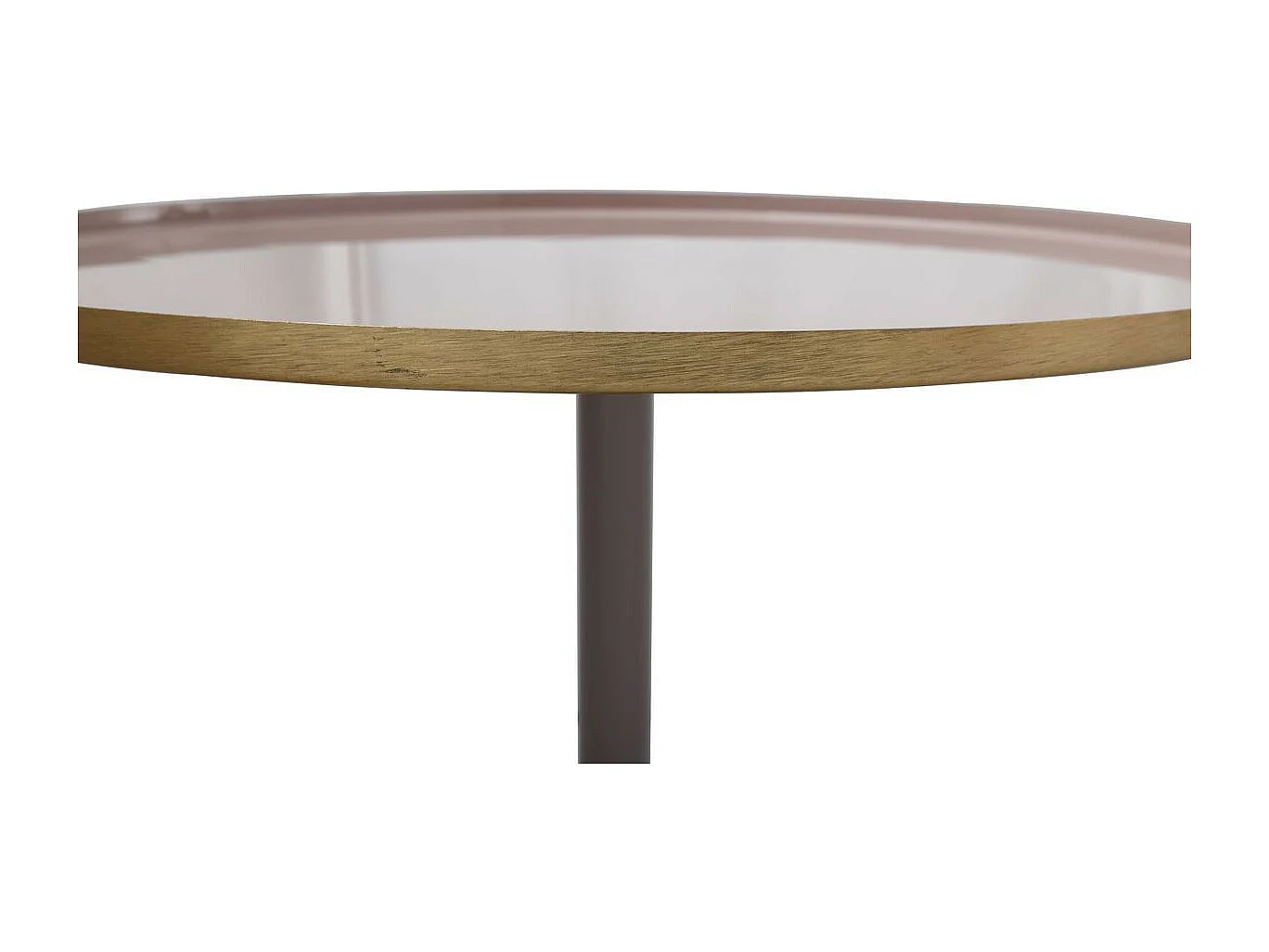 Table d'Appoint Design "Tami" 51cm Vieux Rose & Gris