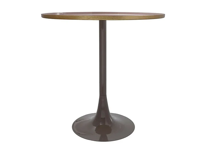 Table d'Appoint Design "Tami" 51cm Vieux Rose & Gris