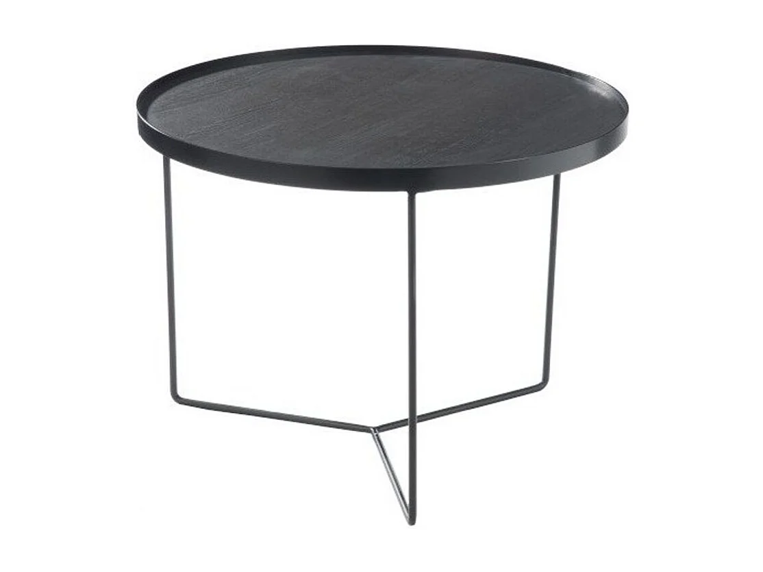 Table d'Appoint ronde "Gigogne" 60cm Marron