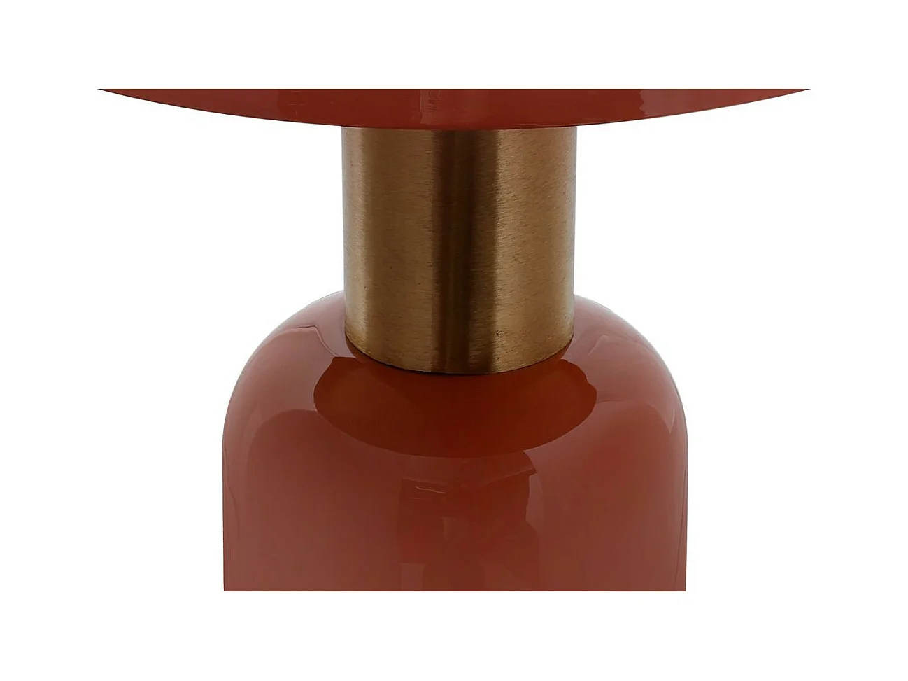 Table d'Appoint Ronde "Clémence" 50cm Corail