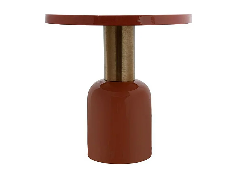 Table d'Appoint Ronde "Clémence" 50cm Corail