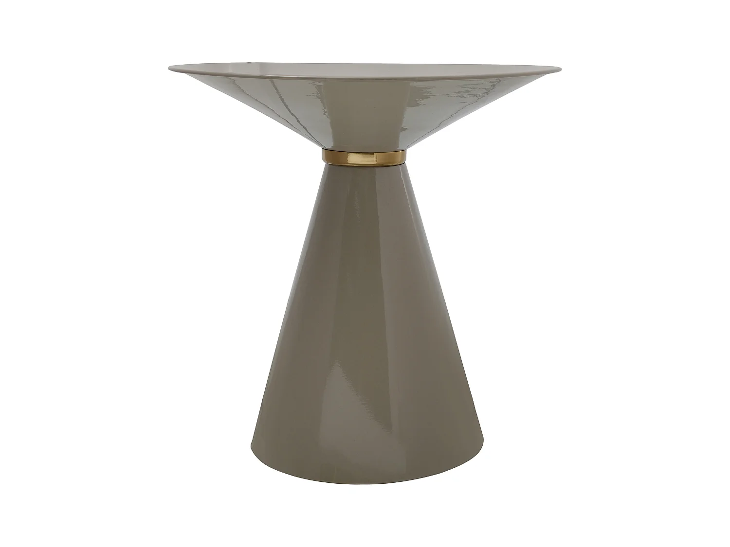 Table d'Appoint Design "Pina" 46cm Taupe