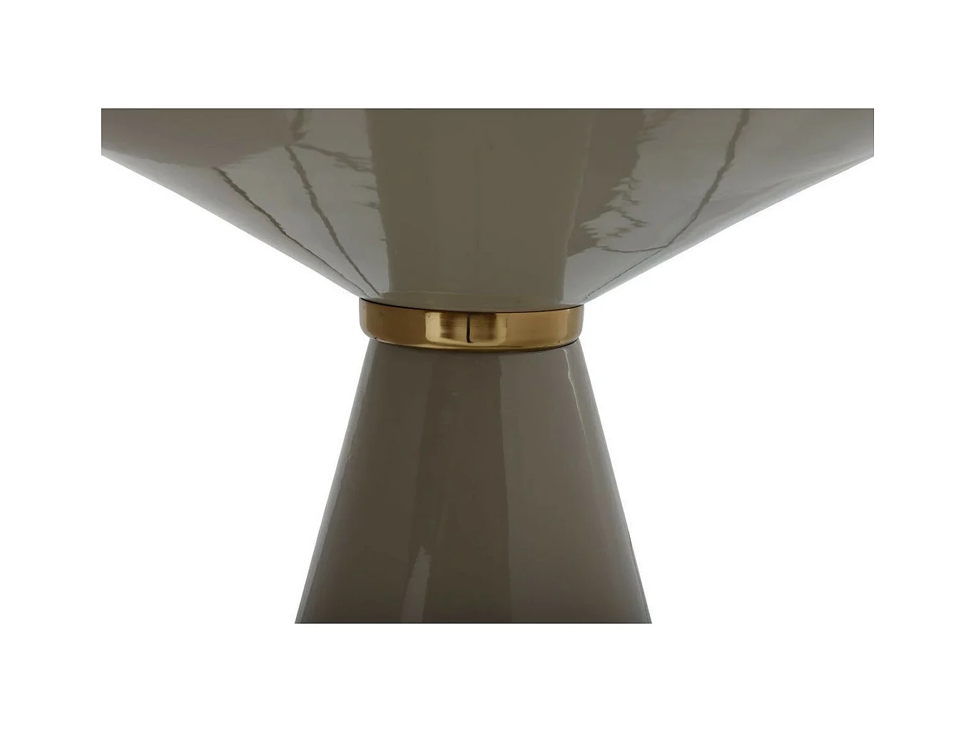 Table d'Appoint Design "Pina" 46cm Taupe