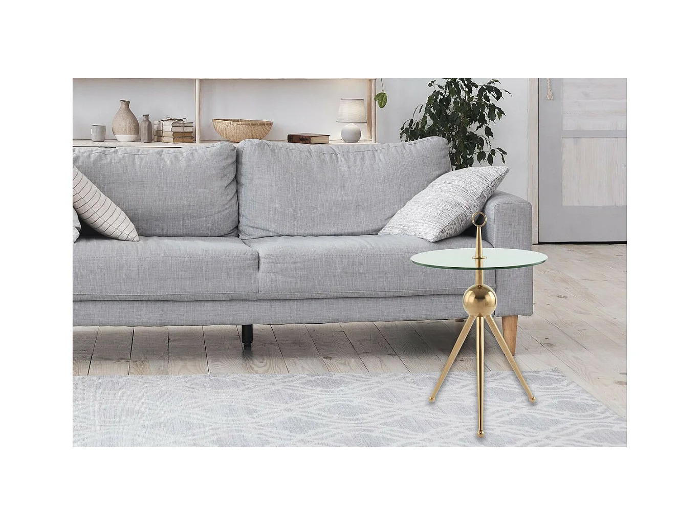 Table d'Appoint Design "Rodriga" 53cm Rose