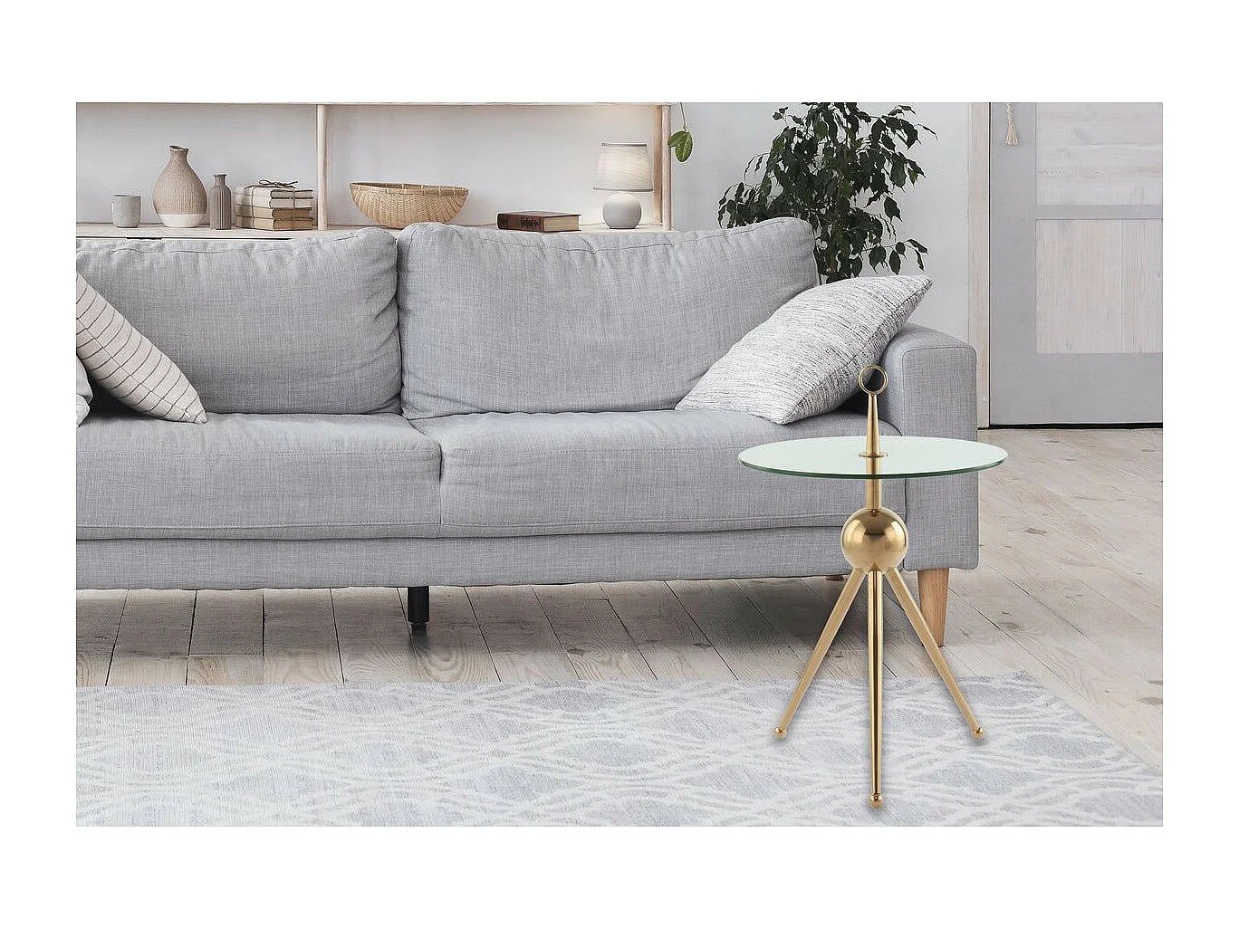 Table d'Appoint Design "Rodriga" 53cm Rose