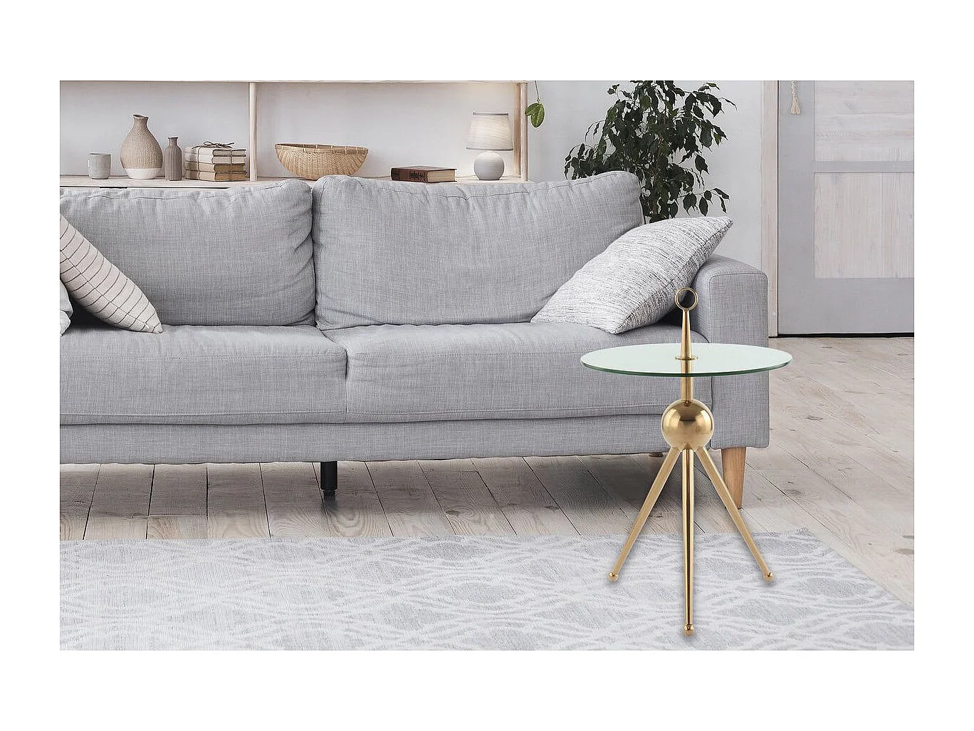 Table d'Appoint Design "Rodriga" 53cm Rose