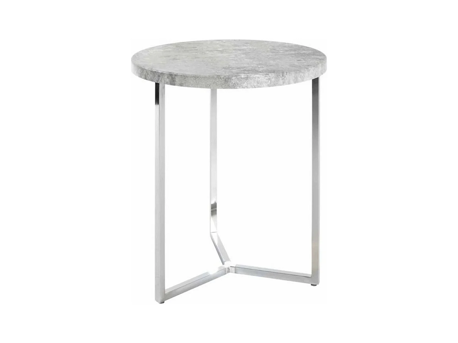 Table d'Appoint Effet Béton "Miguel" 54cm Gris