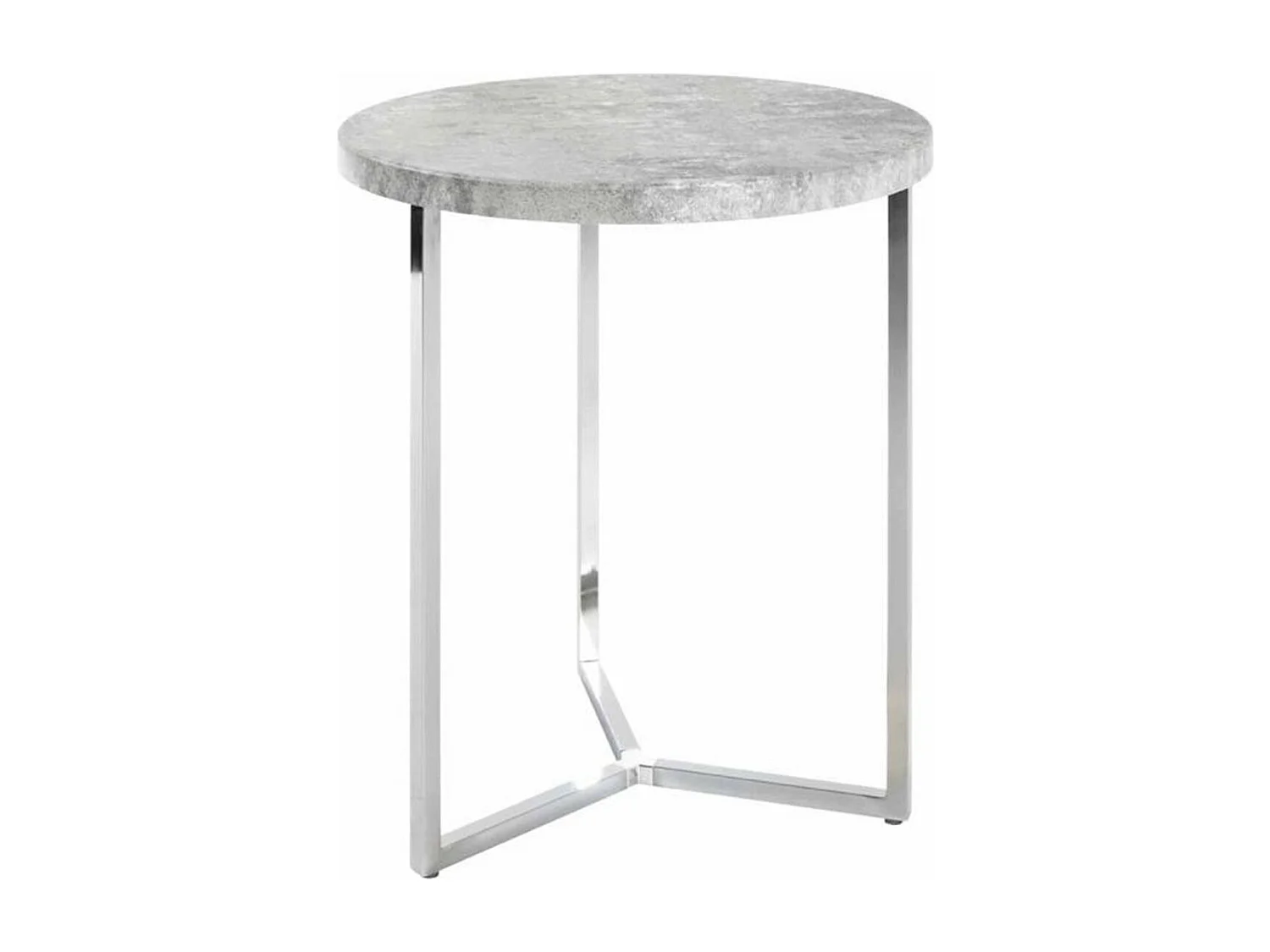 Table d'Appoint Effet Béton "Miguel" 54cm Gris