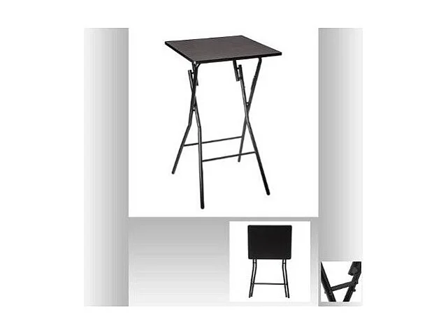 Table de Bar en Métal "Pliante" 102cm Noir