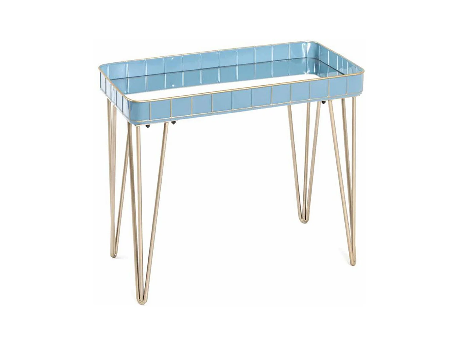 Table d'Appoint Déco "Andrés" 60cm Bleu