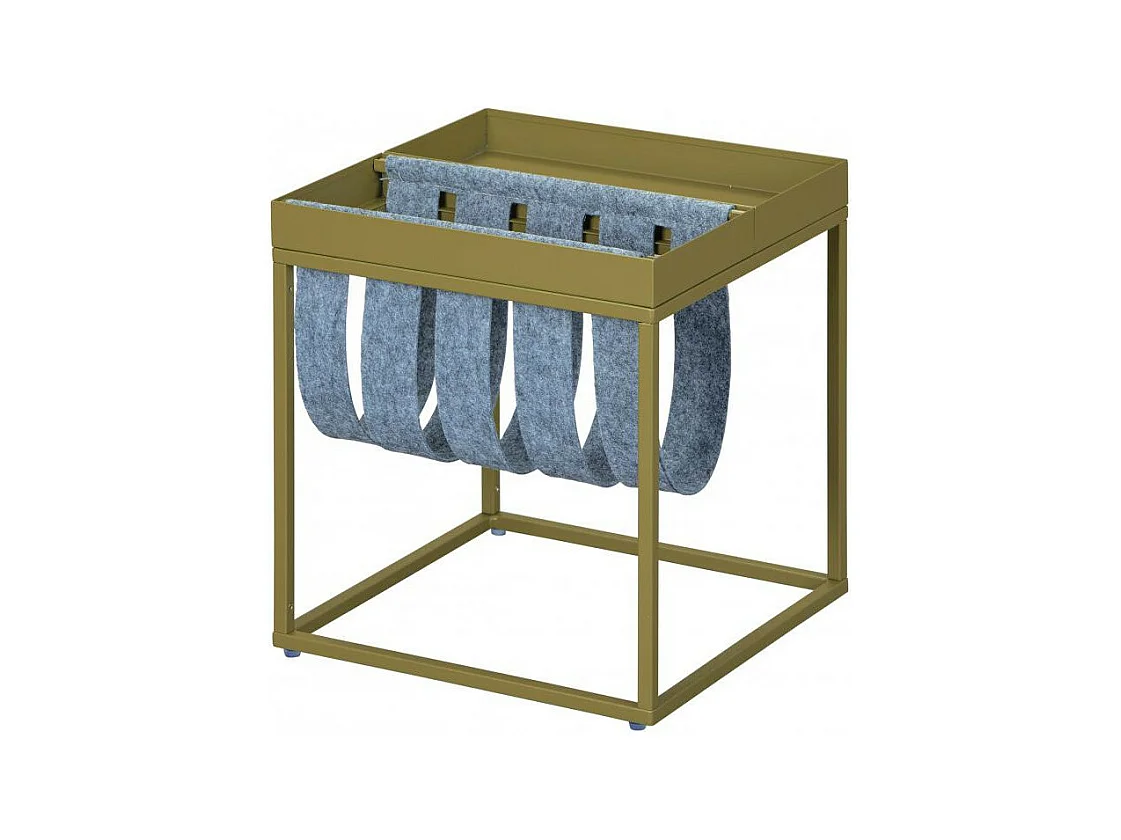 Table d'Appoint Design "Porte-Magazine" 40cm Vert