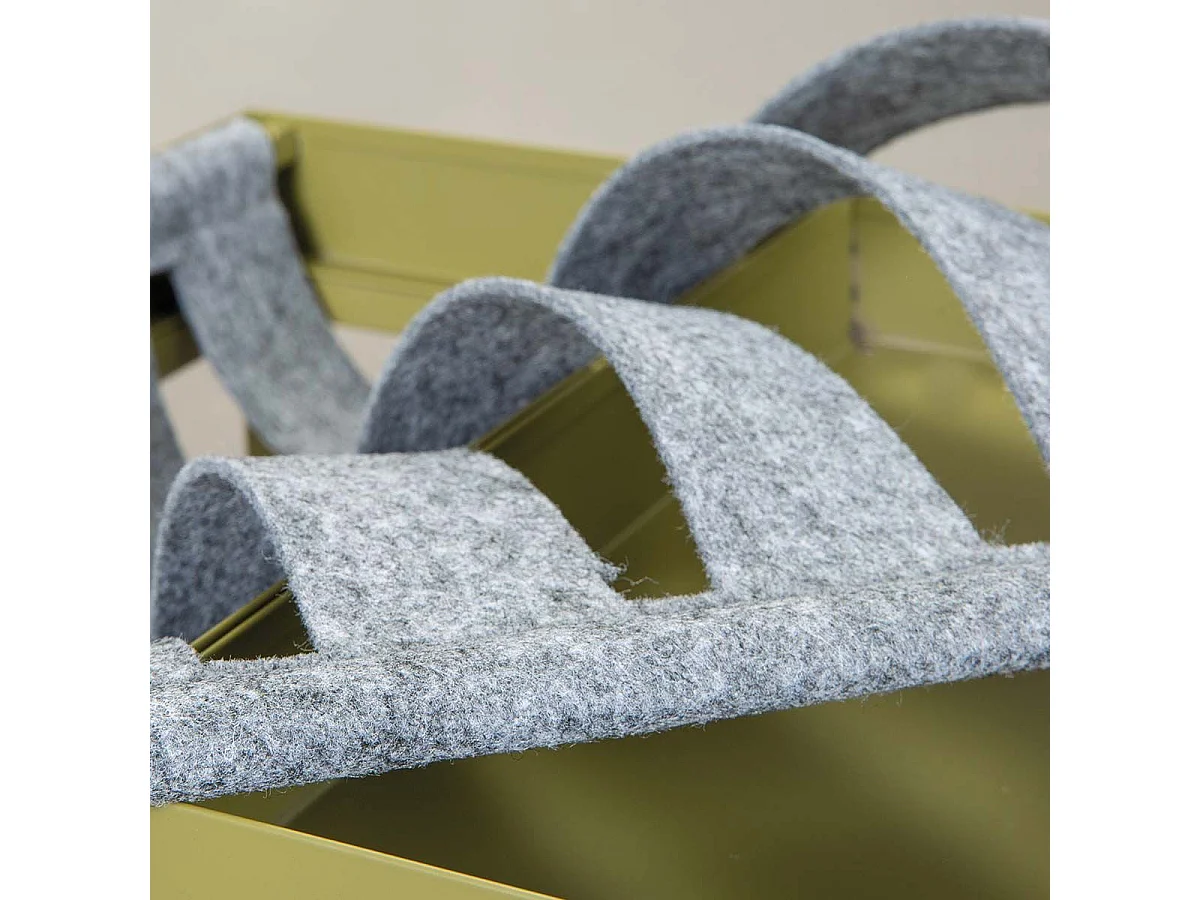 Table d'Appoint Design "Porte-Magazine" 40cm Vert