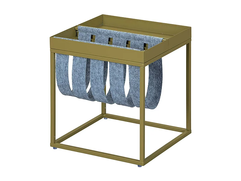 Table d'Appoint Design "Porte-Magazine" 40cm Vert