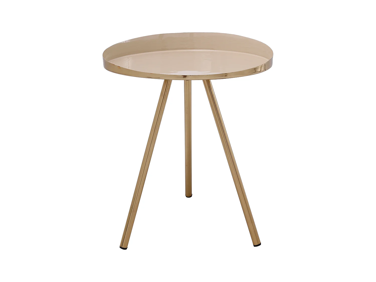Table d'Appoint Design "Morrison" 48cm Ivoire