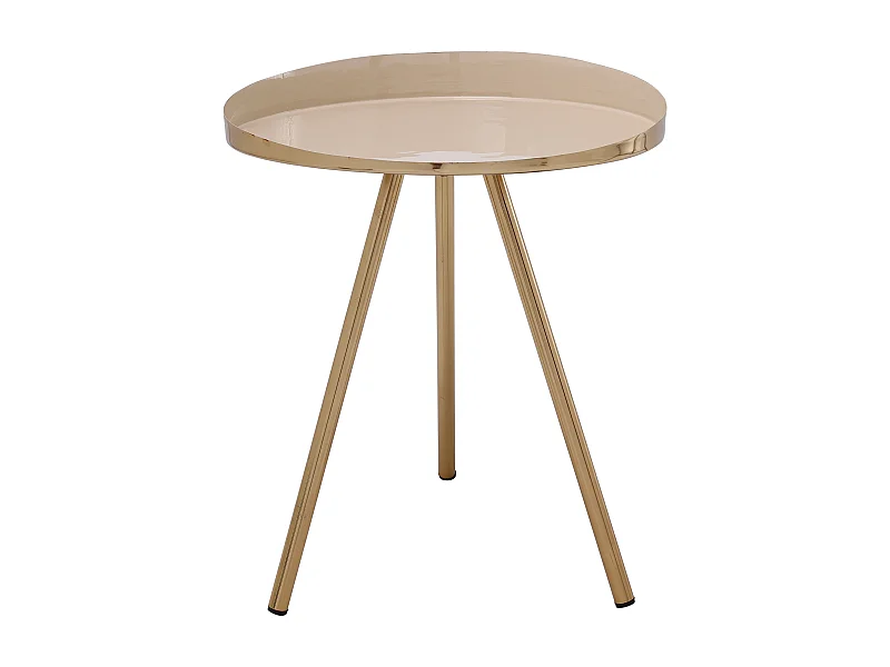 Table d'Appoint Design "Morrison" 48cm Ivoire