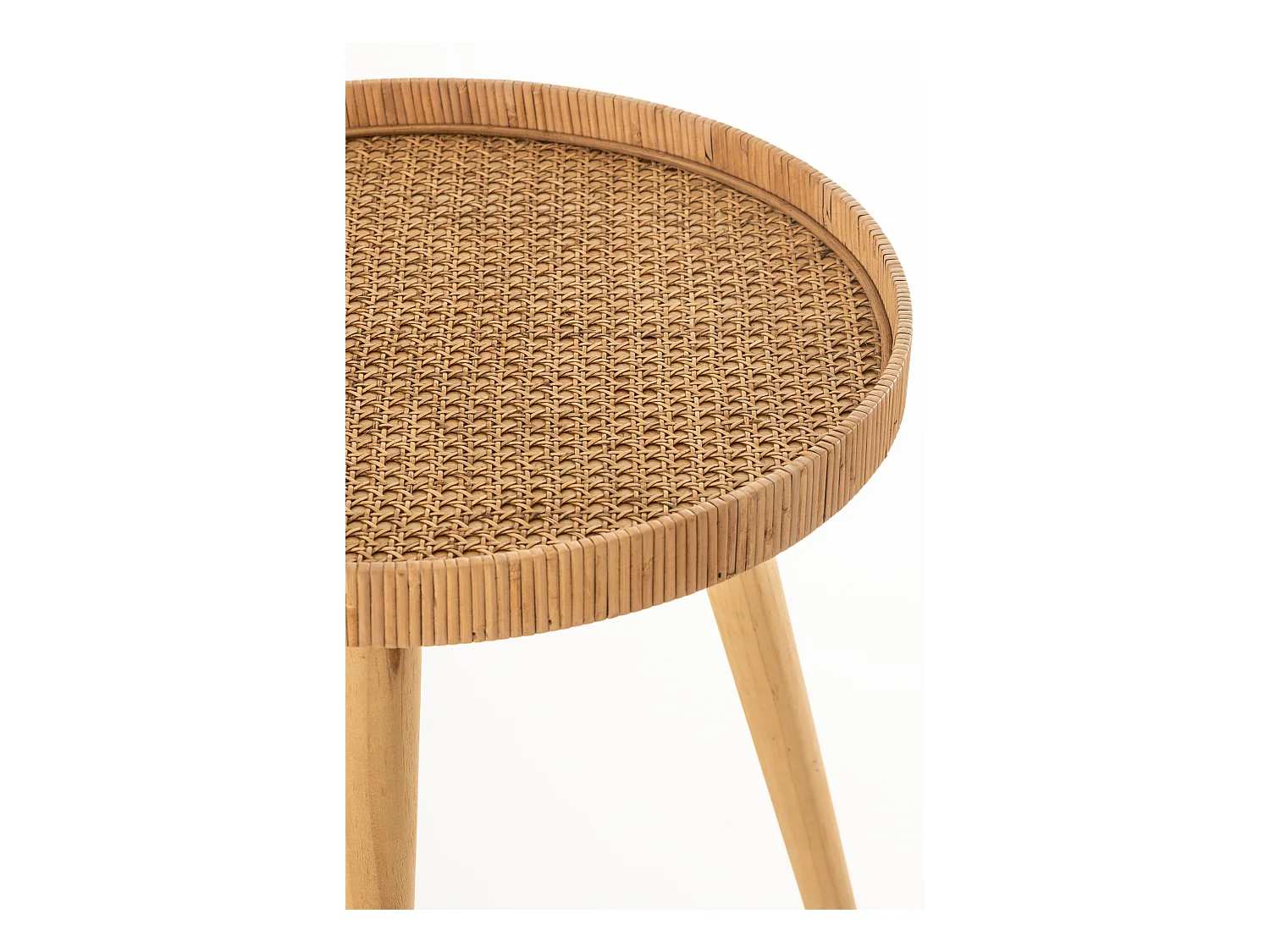 Lot de 2 Tables Gigognes "Trépied" 54cm Naturel