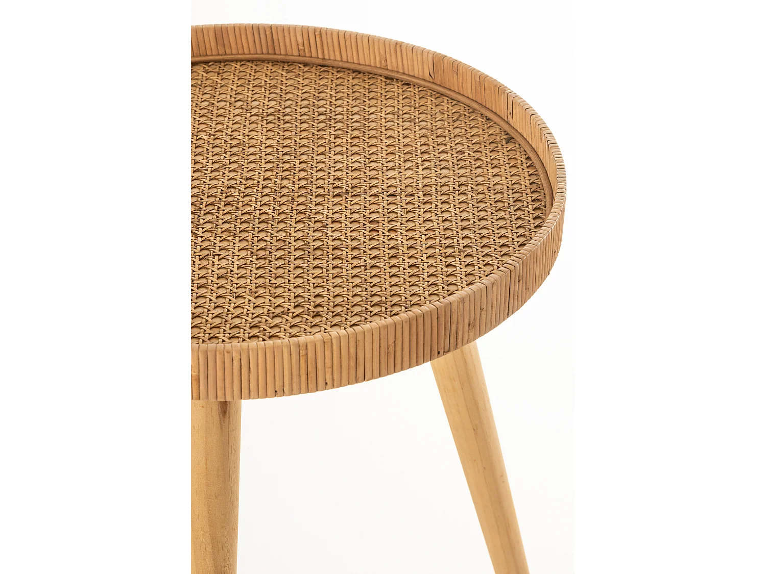 Lot de 2 Tables Gigognes "Trépied" 54cm Naturel