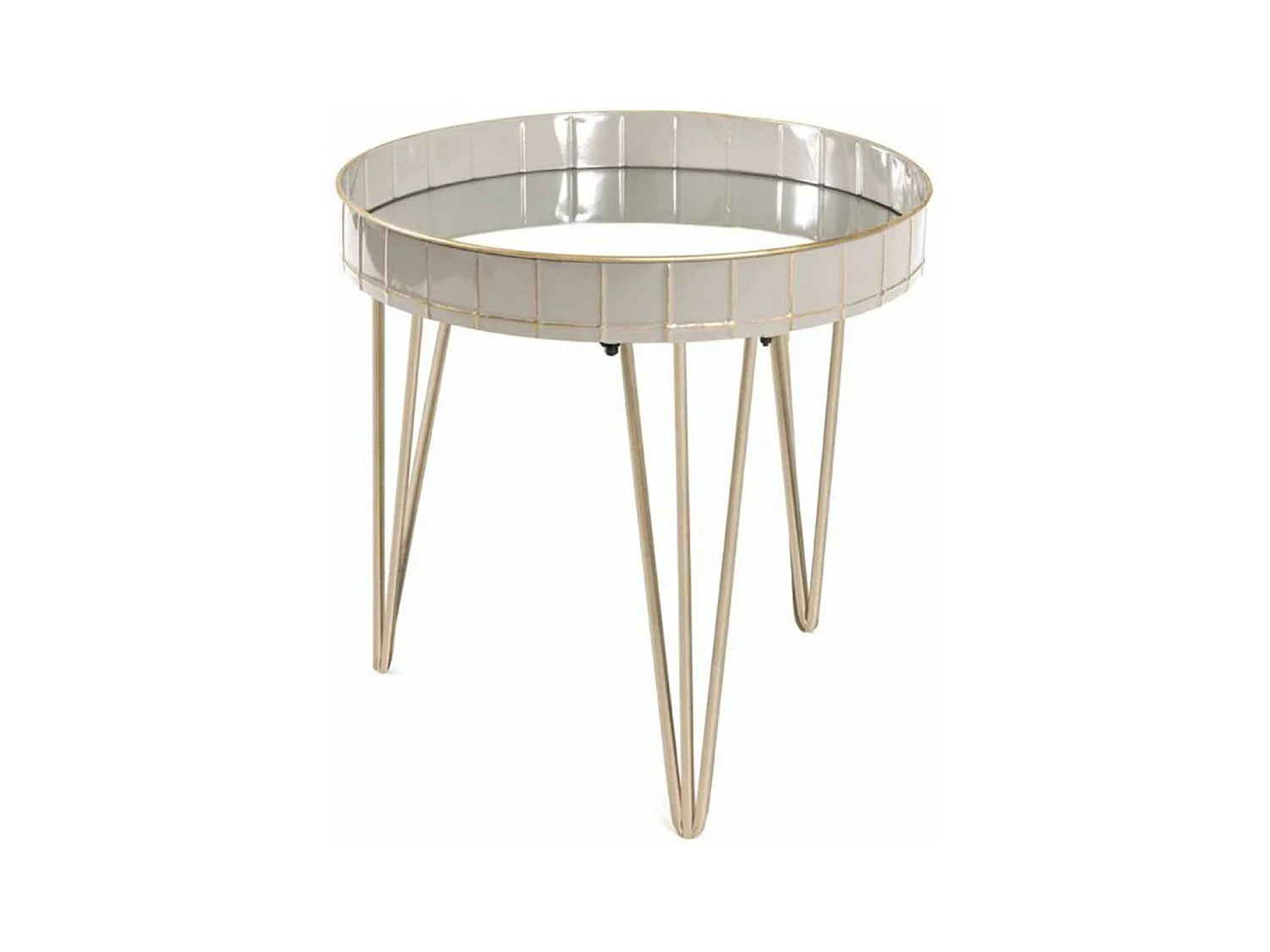 Table d'Appoint Déco "Andrés" 51cm Gris